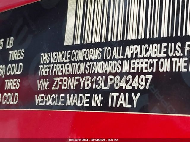 Photo 8 VIN: ZFBNFYB13LP842497 - FIAT 500X 