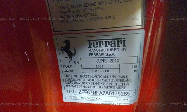 Photo 8 VIN: ZFF67NFA7A0175285 - FERRARI 458 ITALIA 