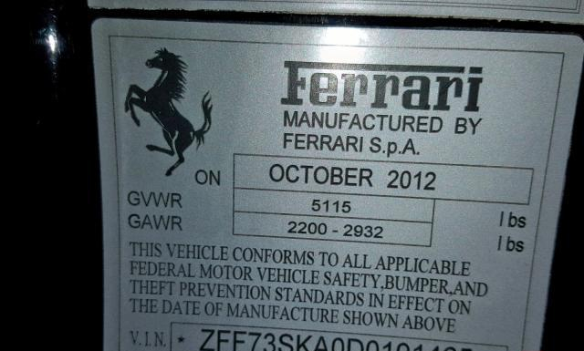 Photo 9 VIN: ZFF73SKA0D0191465 - FERRARI FF 