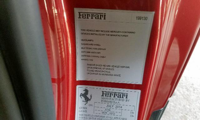 Photo 9 VIN: ZFF75VFA0F0205034 - FERRARI 458 