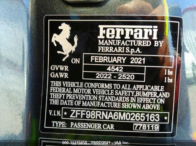 Photo 8 VIN: ZFF98RNA6M0265163 - FERRARI ROMA 