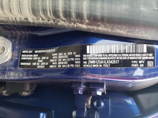 Photo 9 VIN: ZN661ZUA1LX342517 - MASERATI LEVANTE 