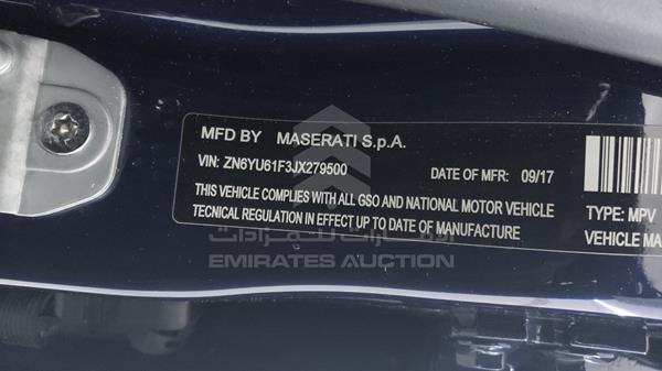 Photo 1 VIN: ZN6YU61F3JX279500 - MASERATI LEVANTE 